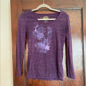 Purple Eco Yoga long-sleeve shirt. Sz Small
